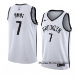 Canotte Brooklyn Nets Nuni Omot Association 2018 Bianco