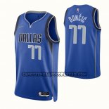 Canotte Dallas Mavericks Luka Doncic NO 77 Icon 2021 Blu