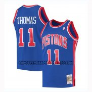 Canotte Detroit Pistons Isaiah Thomas Mitchell & Ness 1988-89 Blu
