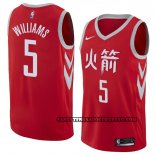 Canotte Houston Rockets Troy Williams Citta 2018 Rosso