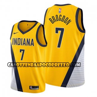 Canotte Indiana Pacers Malcolm Brogdon Statement Edition Giallo