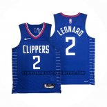 Canotte Los Angeles Clippers Kawhi Leonard NO 2 Icon 2020-21 Autentico Blu