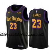Canotte Los Angeles Lakers Lebron James Citta 2019-20 Nero
