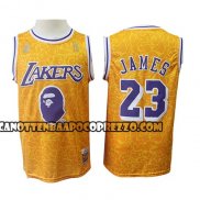 Canotte Los Angeles Lakers Lebron James Mitchell & Ness Giallo