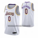 Canotte Los Angeles Lakers Russell Westbrook NO 0 Association 2021 Bianco