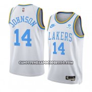 Canotte Los Angeles Lakers Stanley Johnson NO 14 Classic 2022-23 Bianco