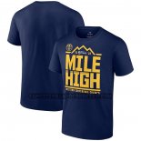Canotte Manica Corta Denver Nuggets 2023 Western Conference Champions Spin Hometown Mantra Blu