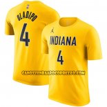 Canotte Manica Corta Indiana Pacers Victor Oladipo Statement Giallo