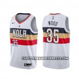 Canotte New Orleans Pelicans Christian Wood Earned Bianco