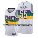 Canotte New Orleans Pelicans E'twaun Moore Citta Edition Bianco