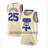 Canotte Philadelphia 76ers Ben Simmons Earned 2020-21 Crema