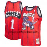 Canotte Tornto Raptors Tracy McGrady NO 1 Mitchell & Ness 1998-99 Rosso