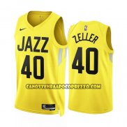 Canotte Utah Jazz Cody Zeller NO 40 Icon 2022-23 Giallo