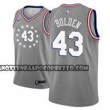 Canotte NBA 76ers Jonah Bolden Ciudad 2018-19 Grigio