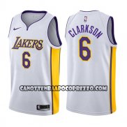 Canotte NBA Lakers Jordan Clarkson Association 2017-18 Bianco