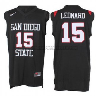 Canotte NBA NCAA San Diego State Leonard Nero