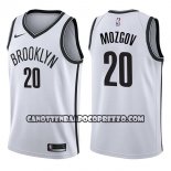 Canotte NBA Nets Timofey Mozgov Association 2017-18 Bianco