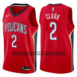 Canotte NBA Pelicans Ian Clark Statement 2017-18 Rosso