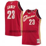Canotte Cleveland Cavaliers LeBron James NO 23 Mitchell & Ness 2003-04 Rosso