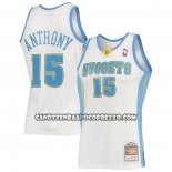 Canotte Denver Nuggets Carmelo Anthony NO 15 Mitchell & Ness 2006-07 Bianco