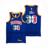 Canotte Golden State Warriors Stephen Curry NO 30 Classic Royal Special Messico Edition Blu
