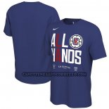Canotte Manica Corta Los Angeles Clippers 2023 NBA Playoffs Mantra Blu
