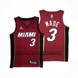 Canotte Miami Heat Dwyane Wade NO 3 Statement 2020-21 Rosso