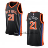 Canotte New York Knicks Cam Reddish NO 21 Citta 2022-23 Nero