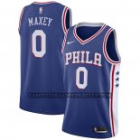 Canotte Philadelphia 76ers Tyrese Maxey NO 0 Icon Blu