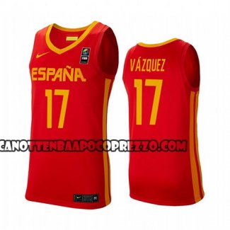 Canotte Spagna Fran Vazquez 2019 FIBA Baketball World Cup Rosso