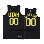 Canotte Utah Jazz Jordan Clarkson NO 00 Statement 2022-23 Nero