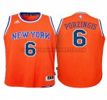 Canotte NBA Bambino Knicks Porzingis Arancione
