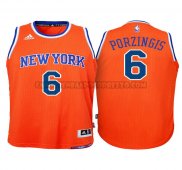 Canotte NBA Bambino Knicks Porzingis Arancione