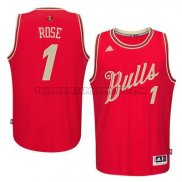Canotte NBA Natale Bulls Rose 2015 Rosso