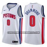 Canotte NBA Pistons Andre Drummond Association 2017-18 Bianco