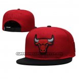 Cappellino Chicago Bulls Nero Rosso2