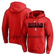 Felpa con Cappuccio Chicago Bulls Practice Performance 2022-23 Rosso