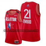 Canotte All Star 2020 Philadelphia 76ers Joel Embiid Rosso