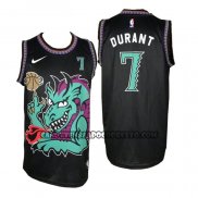 Canotte Brooklyn Nets Kevin Durant No 7 Swamp Dragon Nero