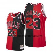 Canotte Chicago Bulls Michael Jordan NO 23 Split Nero Rosso