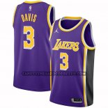 Canotte Los Angeles Lakers Anthony Davis NO 3 Statement 2021-22 Viola