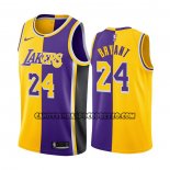 Canotte Los Angeles Lakers Kobe Bryant NO 24 Split Giallo Viola