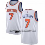 Canotte New York Knicks Carmelo Anthony NO 7 Association Bianco