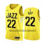 Canotte Utah Jazz Rudy Gay NO 22 Icon 2022-23 Giallo