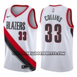 Canotte NBA Blazers Zach Collins Swingman Association 2017-18 Bi