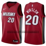 Canotte NBA Heat Justise Winslow Statement 2017-18 Rosso