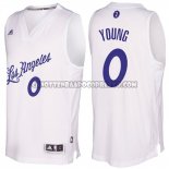 Canotte NBA Natale 2016 Nick Young Lakers Bianco