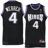 Canotte NBA Throwback Kings Webber Nero