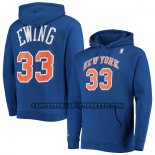 Felpa con Cappuccio New York Knicks Patrick Ewing Blu