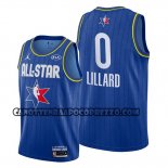 Canotte All Star 2020 Portland Trail Blazers Damian Lillard Blu